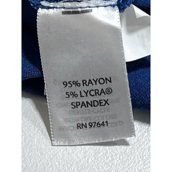 J Jill Women's Dress Maxi Sleeveless Sundress Stretch Blue Plus 2X Cottagecore - Picture 5 of 7